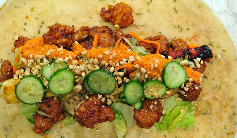 Asian style burrito